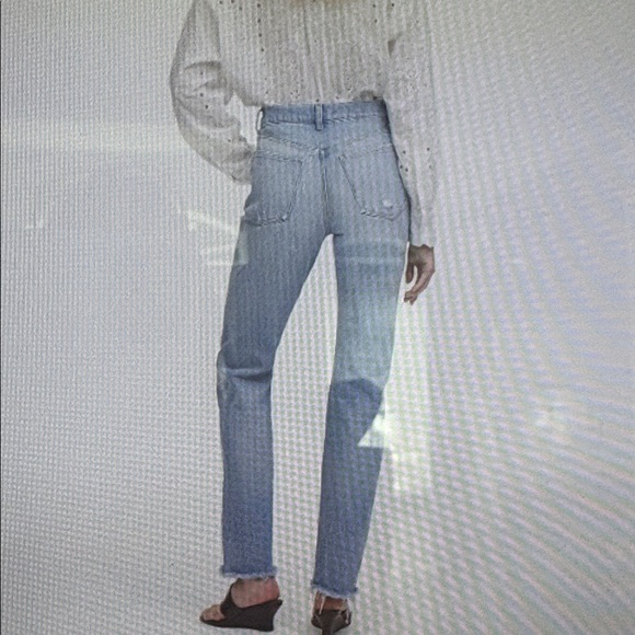 Madewell Women’s The Tall Straight Blue Hallstead Wash Women's Jeans Size 33 New - Picture 3 of 6